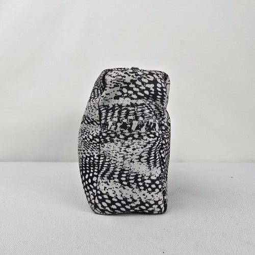 Lululemon All Yours Small Zip Pouch Snake Print Cosmetic Makeup Bag Black White