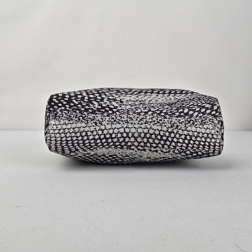Lululemon All Yours Small Zip Pouch Snake Print Cosmetic Makeup Bag Black White