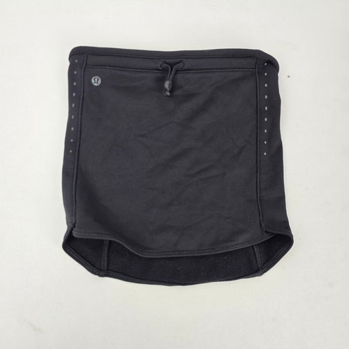 Lululemon Black Fleece Run Neck Warmer Drawstring
