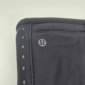 Lululemon Black Fleece Run Neck Warmer Drawstring