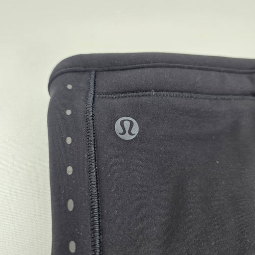 Lululemon Black Fleece Run Neck Warmer Drawstring