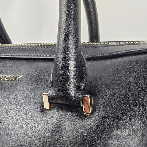 Authentic Givenchy Black Leather Star Duffle Satchel