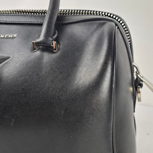 Authentic Givenchy Black Leather Star Duffle Satchel