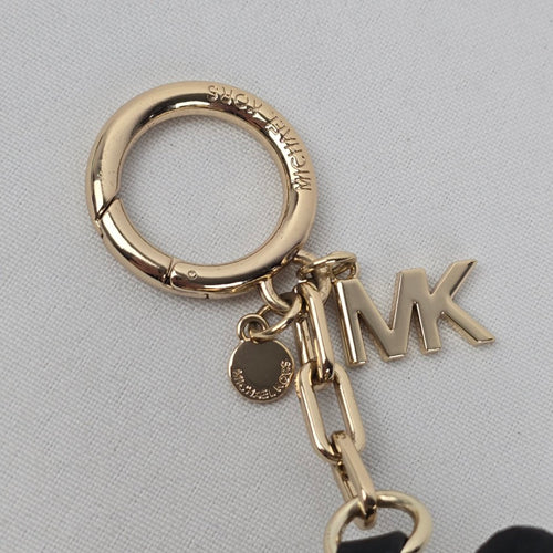 Michael Kors Gold Leather Teddy Bear Purse Charm