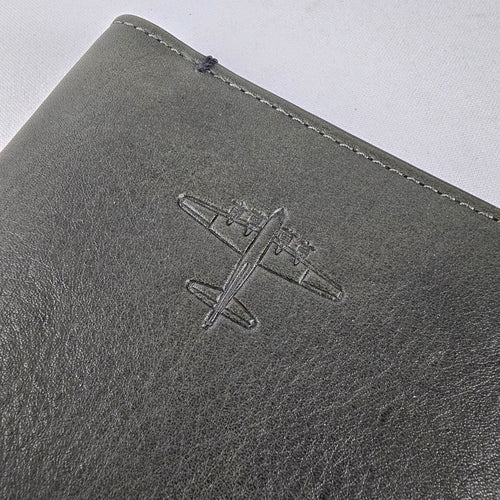 Fossil Black Leather RFID Passport Holder Travel Wallet