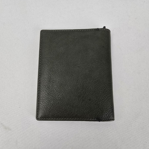 Fossil Black Leather RFID Passport Holder Travel Wallet
