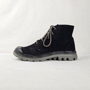 Palladium Black Nylon Hi-Top Lace Up Hi Top Sneakers US 8