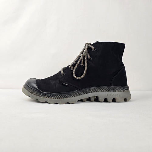 Palladium Black Nylon Hi-Top Lace Up Hi Top Sneakers US 8