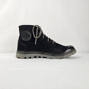 Palladium Black Nylon Hi-Top Lace Up Hi Top Sneakers US 8