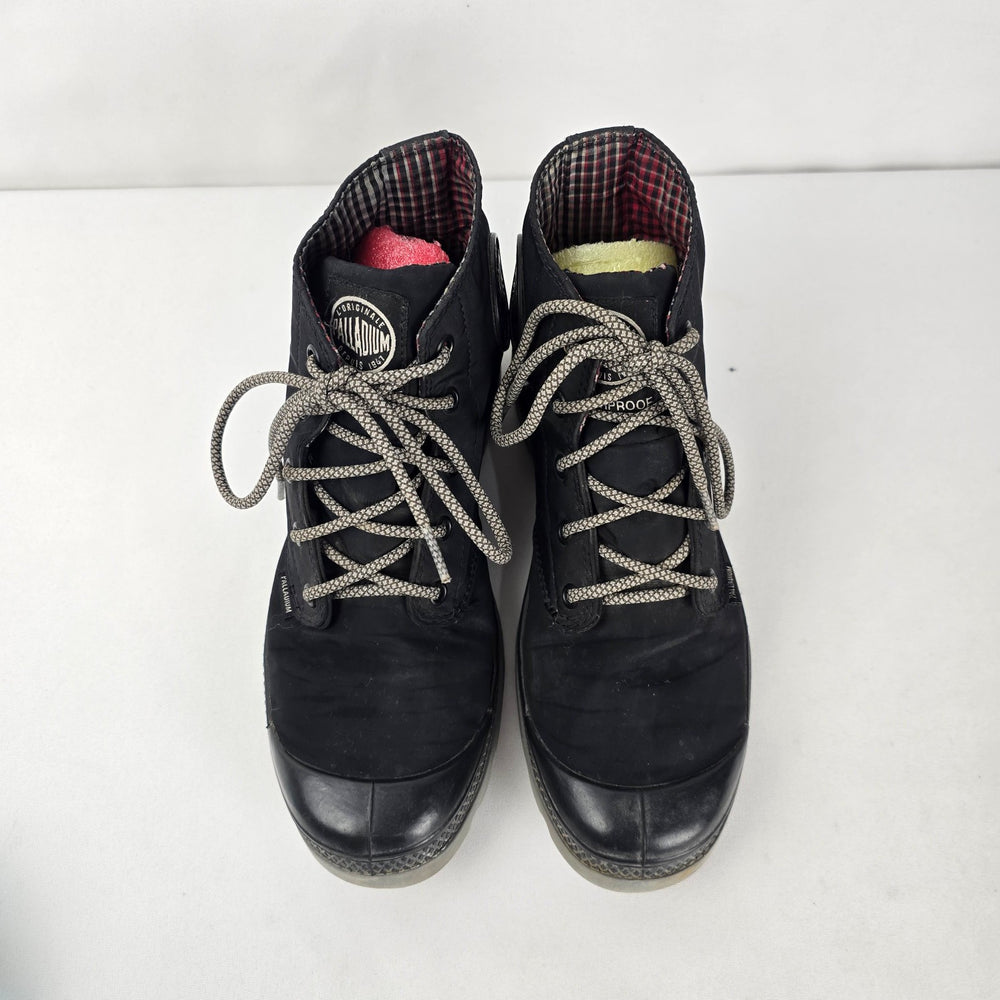 Palladium Black Nylon Hi-Top Lace Up Hi Top Sneakers US 8