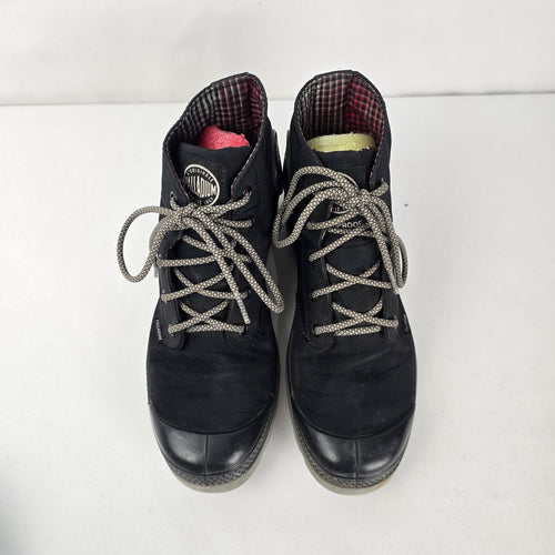 Palladium Black Nylon Hi-Top Lace Up Hi Top Sneakers US 8