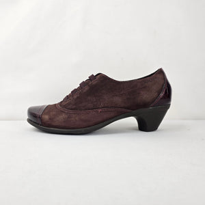 NAOT Women’s Brown Leather Lace-Up Heeled Shoes Size 8