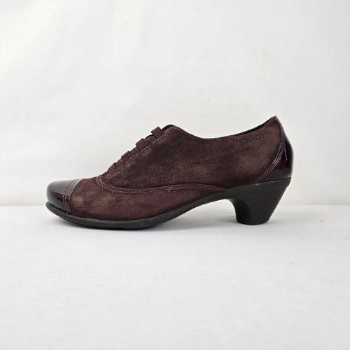 NAOT Women’s Brown Leather Lace-Up Heeled Shoes Size 8