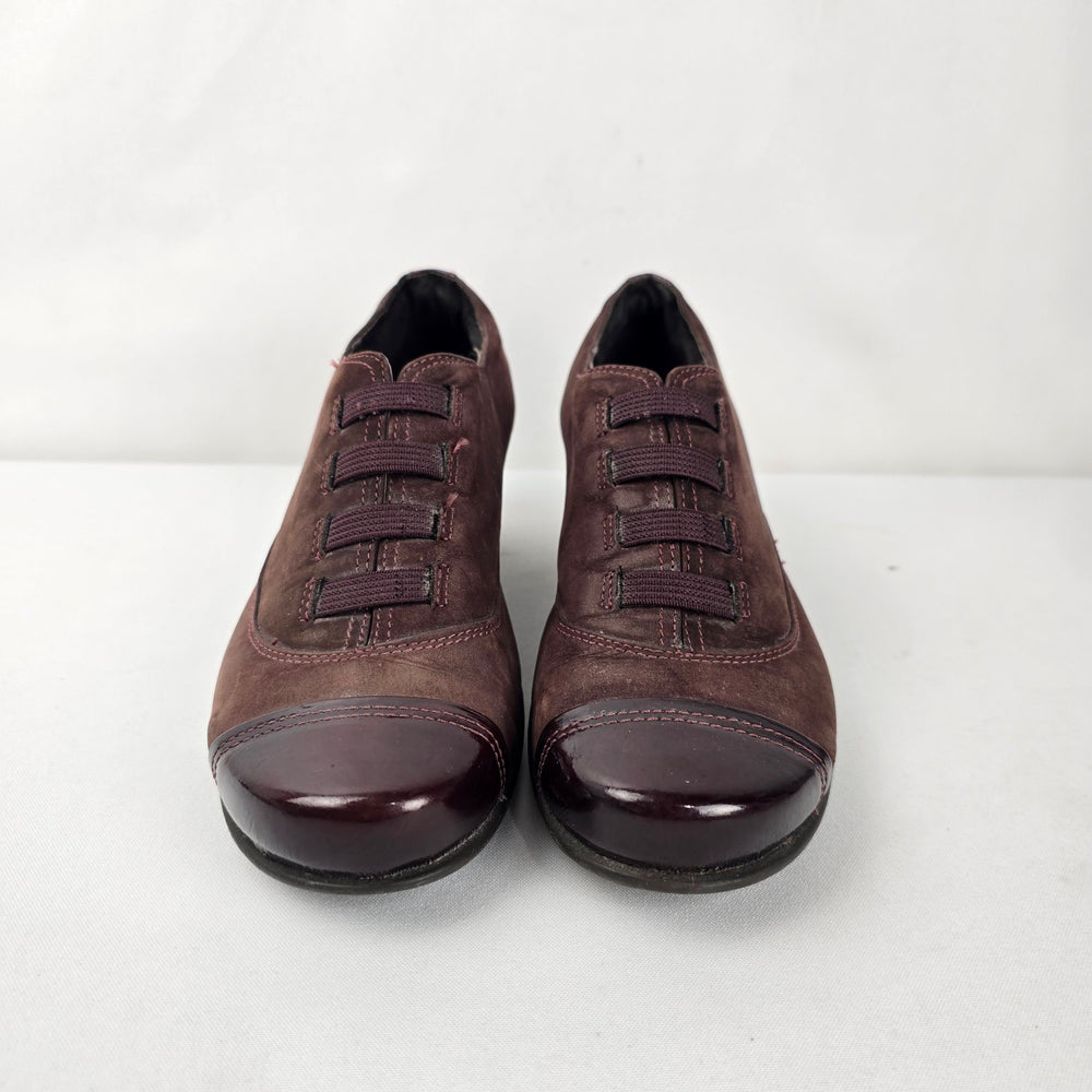NAOT Women’s Brown Leather Lace-Up Heeled Shoes Size 8