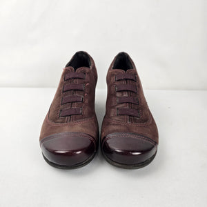 NAOT Women’s Brown Leather Lace-Up Heeled Shoes Size 8