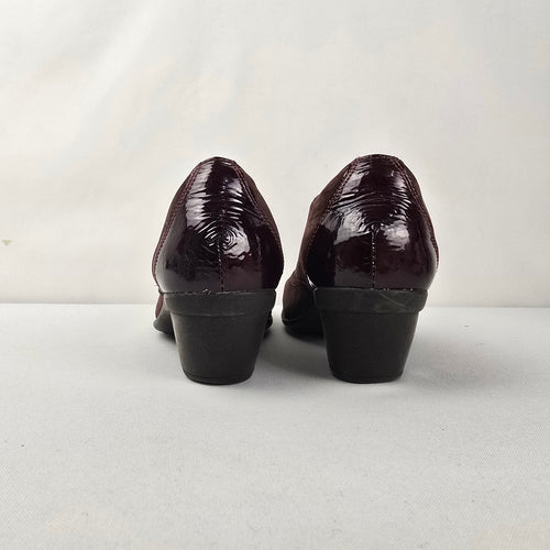 NAOT Women’s Brown Leather Lace-Up Heeled Shoes Size 8