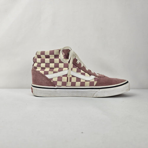 Vans Sk8-Hi Desert Rose Checkerboard High-Top Sneakers Size 8.5