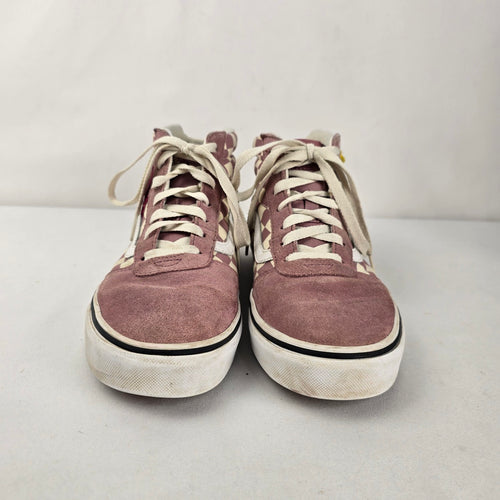 Vans Sk8-Hi Desert Rose Checkerboard High-Top Sneakers Size 8.5