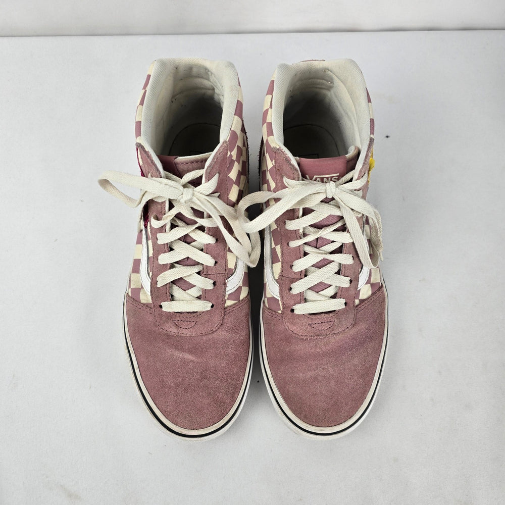 Vans Sk8-Hi Desert Rose Checkerboard High-Top Sneakers Size 8.5