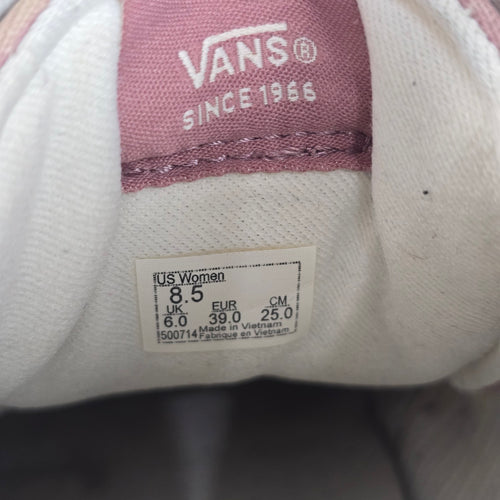 Vans Sk8-Hi Desert Rose Checkerboard High-Top Sneakers Size 8.5
