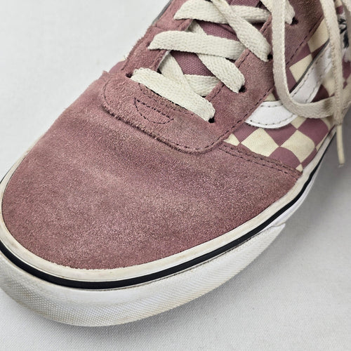 Vans Sk8-Hi Desert Rose Checkerboard High-Top Sneakers Size 8.5