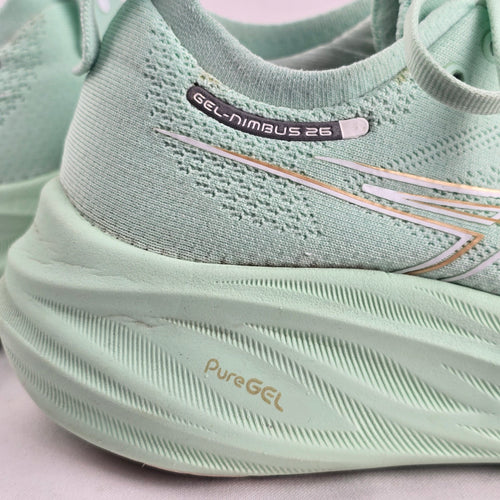 ASICS GEL-NIMBUS 26 Women’s Running Shoes – Mint Tint/Pale Mint, Size 9
