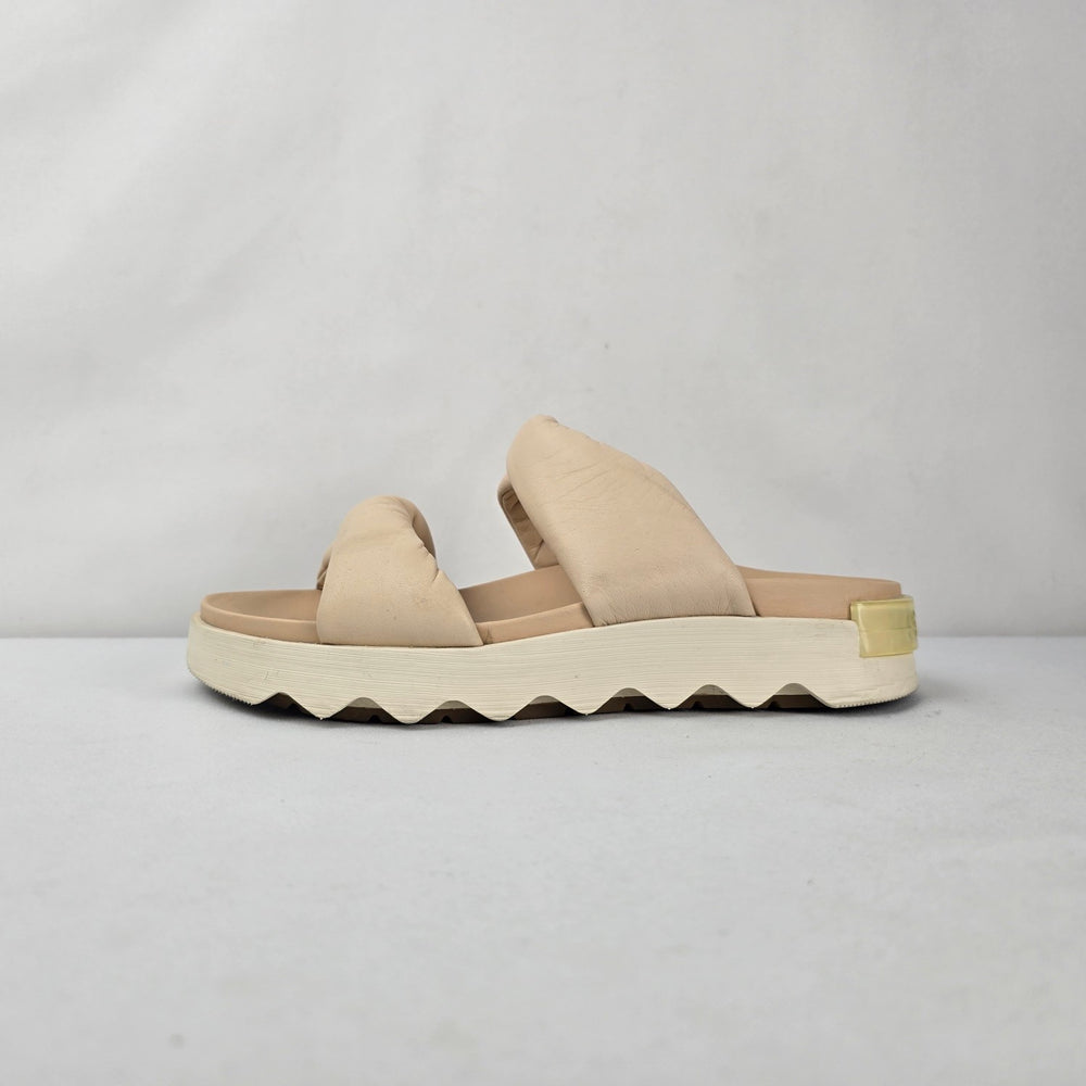 Sorel Vibe Cream Twist Slide Sandals size 8.5