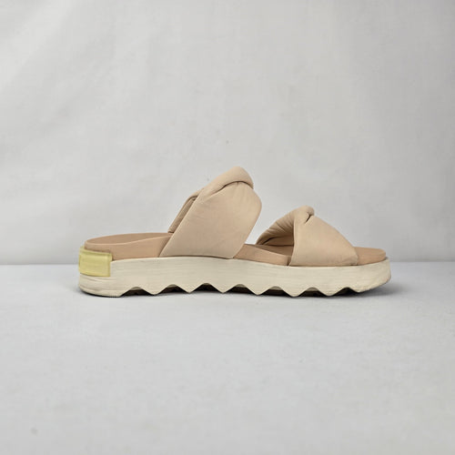 Sorel Vibe Cream Twist Slide Sandals size 8.5