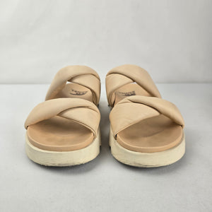 Sorel Vibe Cream Twist Slide Sandals size 8.5