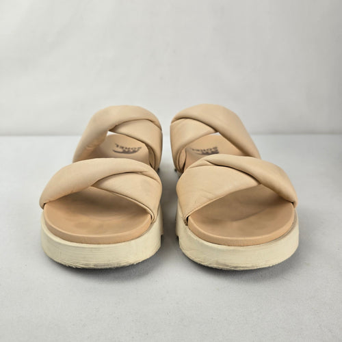 Sorel Vibe Cream Twist Slide Sandals size 8.5