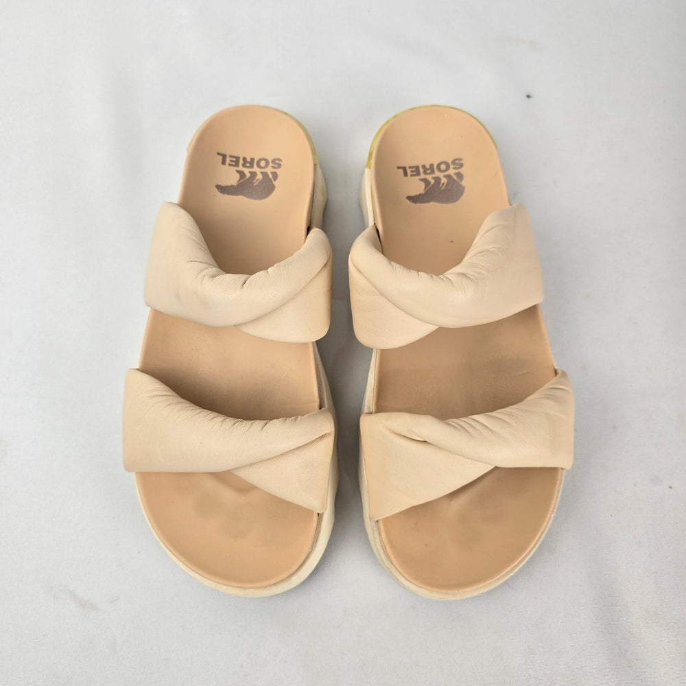 Sorel Vibe Cream Twist Slide Sandals size 8.5