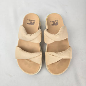 Sorel Vibe Cream Twist Slide Sandals size 8.5