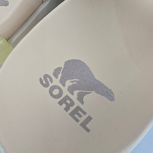 Sorel Vibe Cream Twist Slide Sandals size 8.5