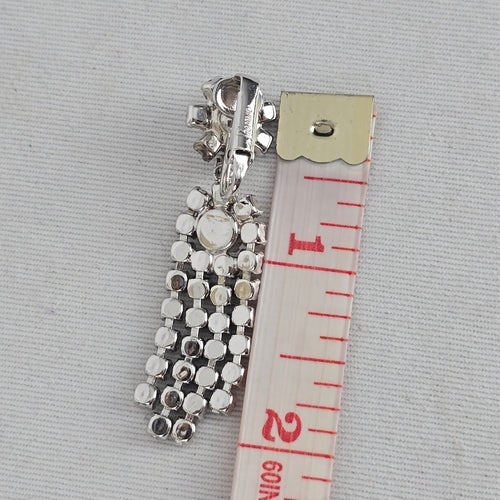 Vintage Sherman Rhinestone Chandelier Clip On Earrings