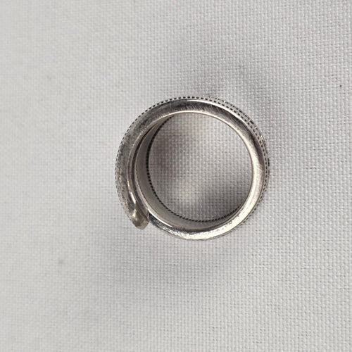 Vintage Community Plate Repurposed Wrap Ring Size 7