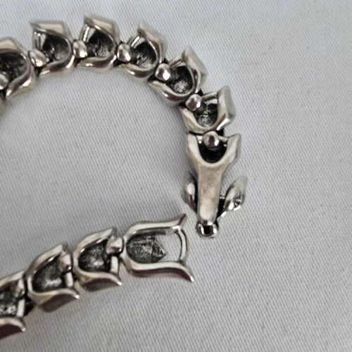 Two-Tone Dragon Scale Link Bracelet