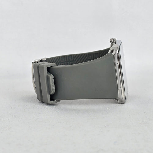 Givenchy Swiss Made Watch Square Grey Dial, 4G Monogram Rubber Strap