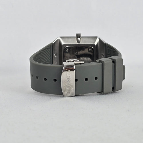 Givenchy Swiss Made Watch Square Grey Dial, 4G Monogram Rubber Strap