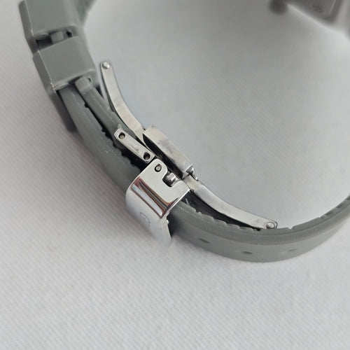 Givenchy Swiss Made Watch Square Grey Dial, 4G Monogram Rubber Strap