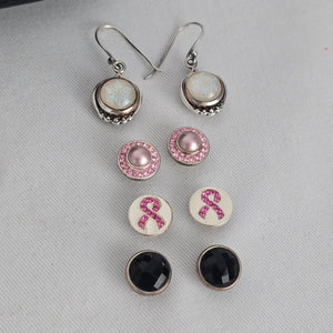 Kameleon Sterling Silver Interchangeable Pendant Necklace & Earrings Jewelry Set