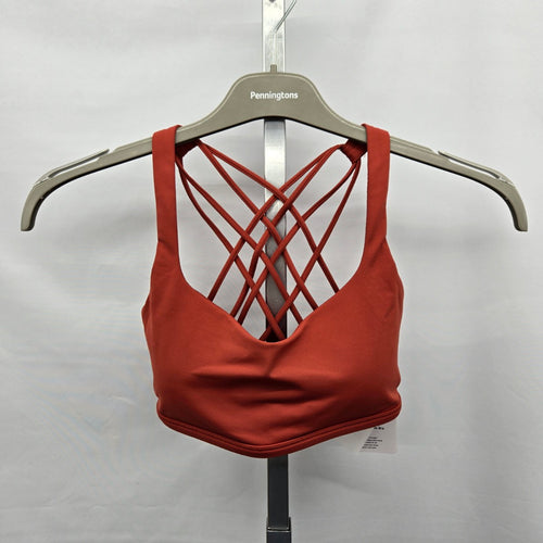 Lululemon Free to Be Bra *Wild Strappy Sports Bra Red/Orange – Size 8