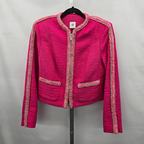 Cabi Ballroom Jacket Pink Tweed Blazer – Size S
