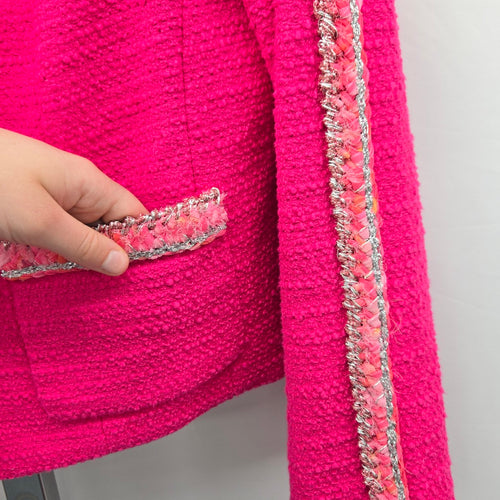 Cabi Ballroom Jacket Pink Tweed Blazer – Size S