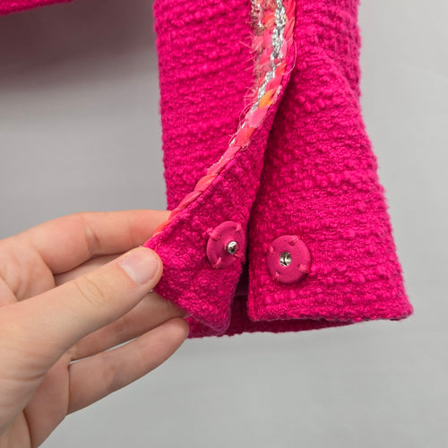 Cabi Ballroom Jacket Pink Tweed Blazer – Size S