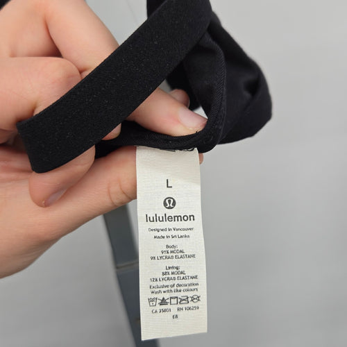 lululemon Simply There Triangle Bralette Black – Size L