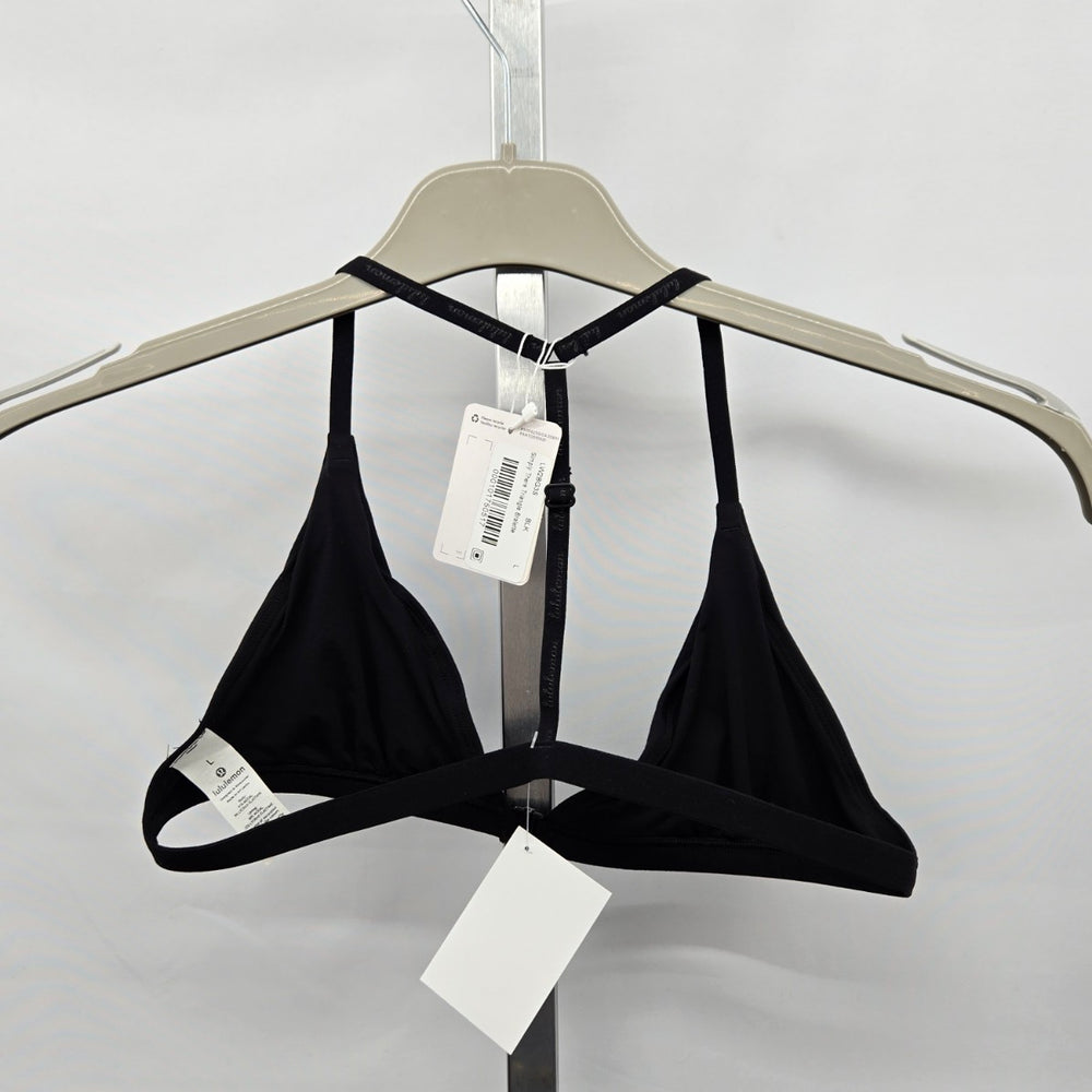 lululemon Simply There Triangle Bralette Black – Size L