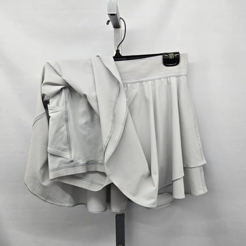 lululemon Court Rival High-Rise Skort Light Gray – Size 8