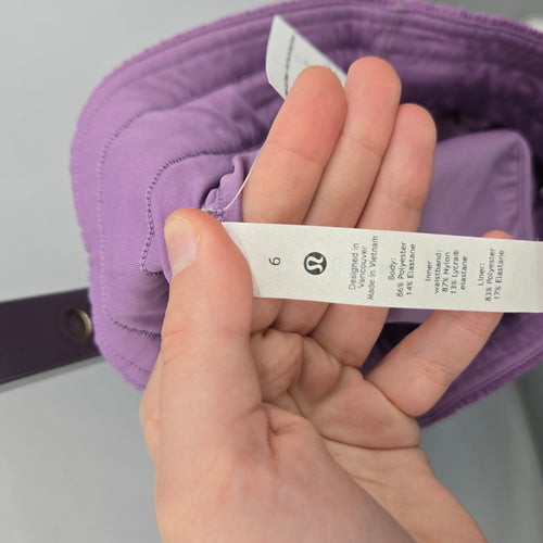 lululemon Track That Mid-Rise Lined Shorts Purple – Size 6