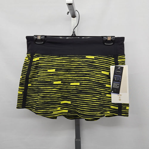 lululemon Pace Rival Skort Black & Neon Yellow – Size 6