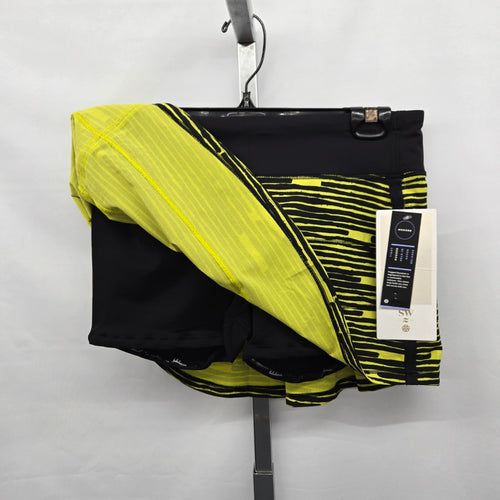lululemon Pace Rival Skort Black & Neon Yellow – Size 6